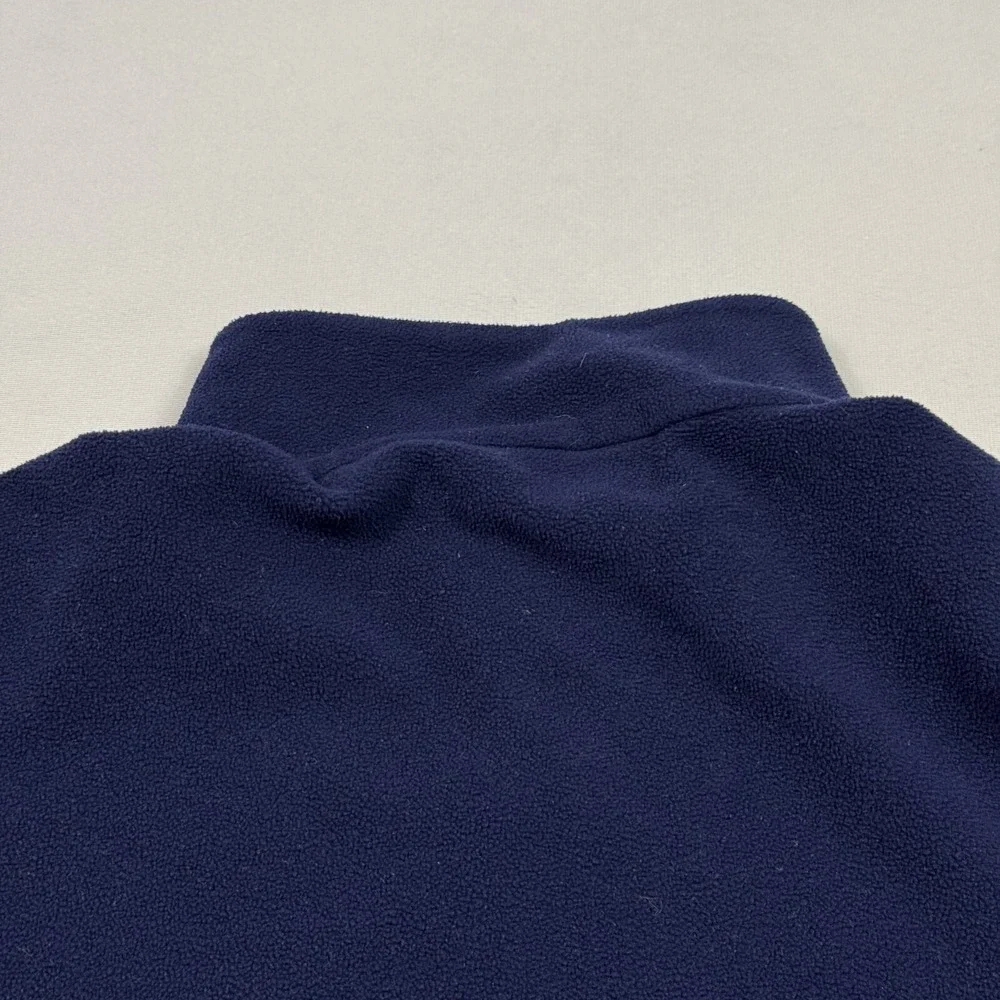 Ralph‎ Lauren Polo Golf Men's Fleece Sweater Snap Button Polyester Blue Large